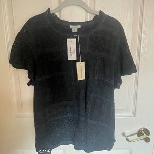 Sundance - NWT Lace Distressed Tee (XL)